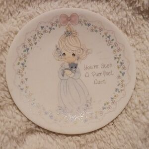 Precious Moments 'Purr-fect Aunt' Decorative Plate
